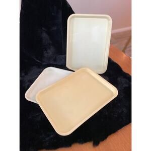 Rare, vintage cafeteria style small trays, Hyware,  set of 3, made in England